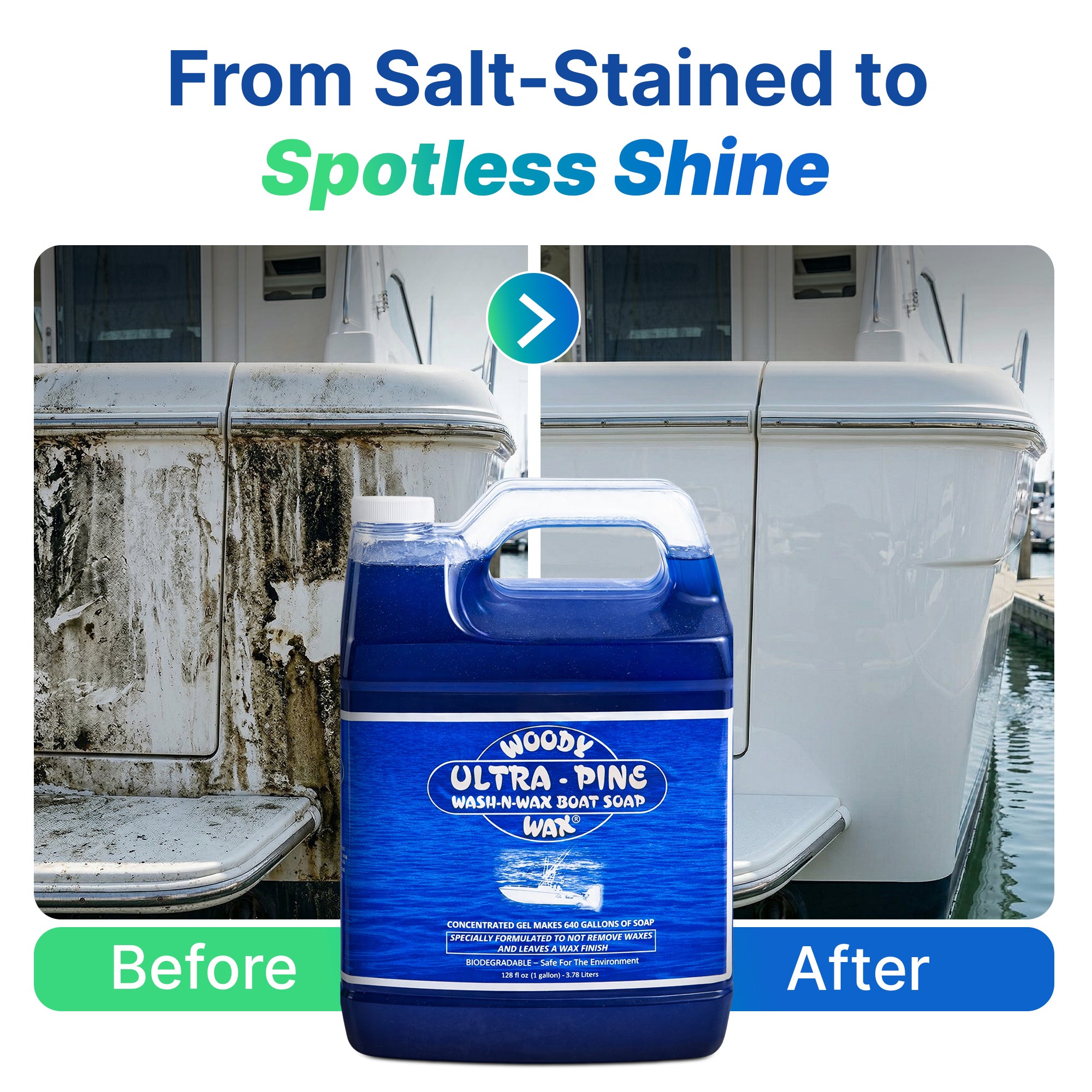 Ultra Pine Boat Soap | Wash & Wax Marine Cleaner