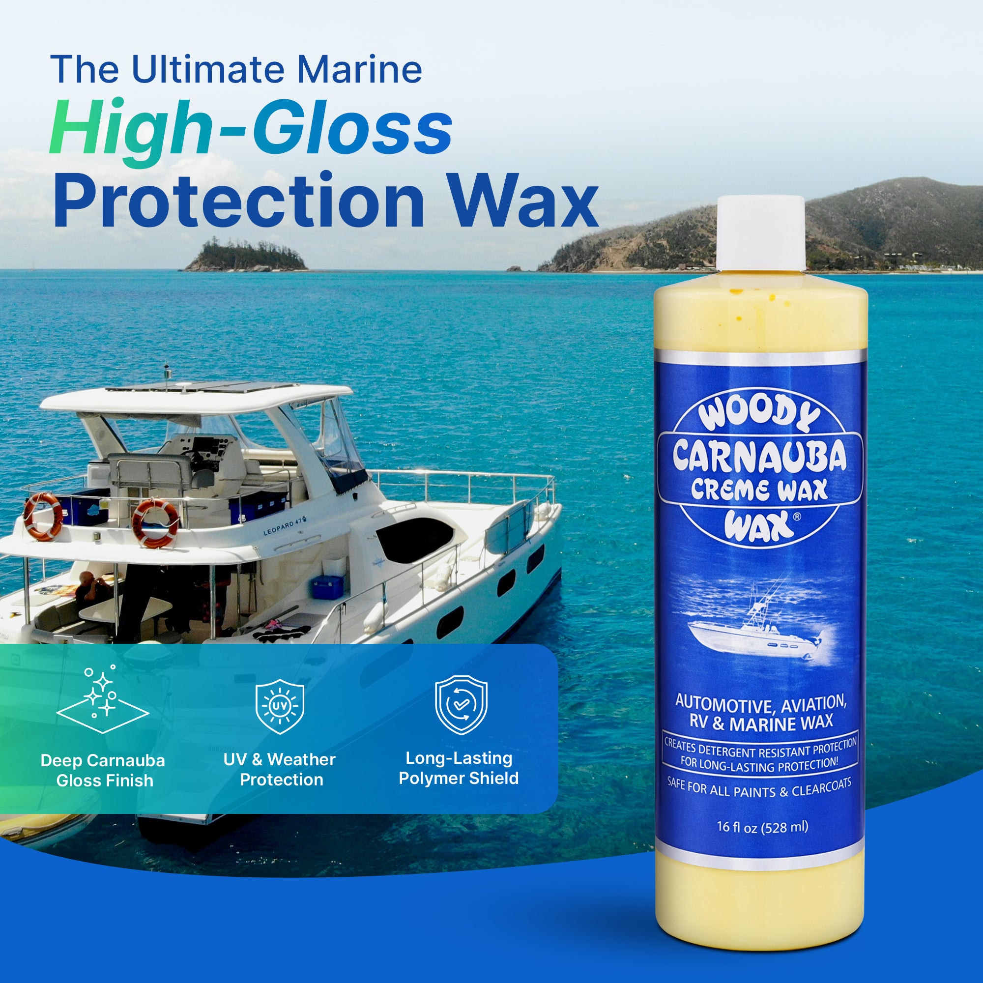 Carnauba Creme Wax | Premium Shine for Boats, RVs & Aircraft