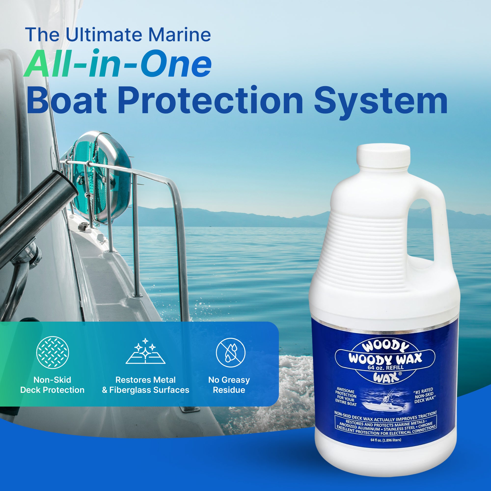 Boat Protection Spray | Non-Skid Deck Wax & Metal Restorer