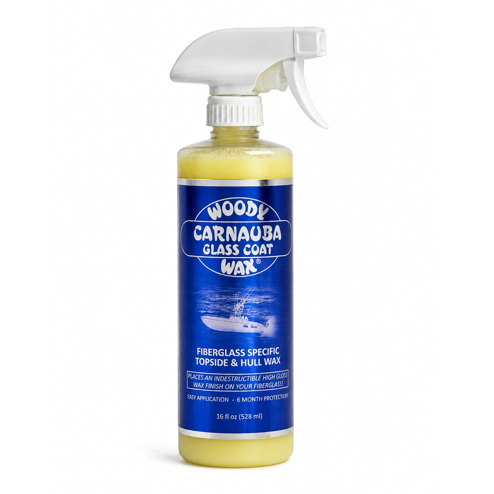 Carnauba Glass Coat Spray | Premium Boat Wax for Fiberglass & Gel Coat