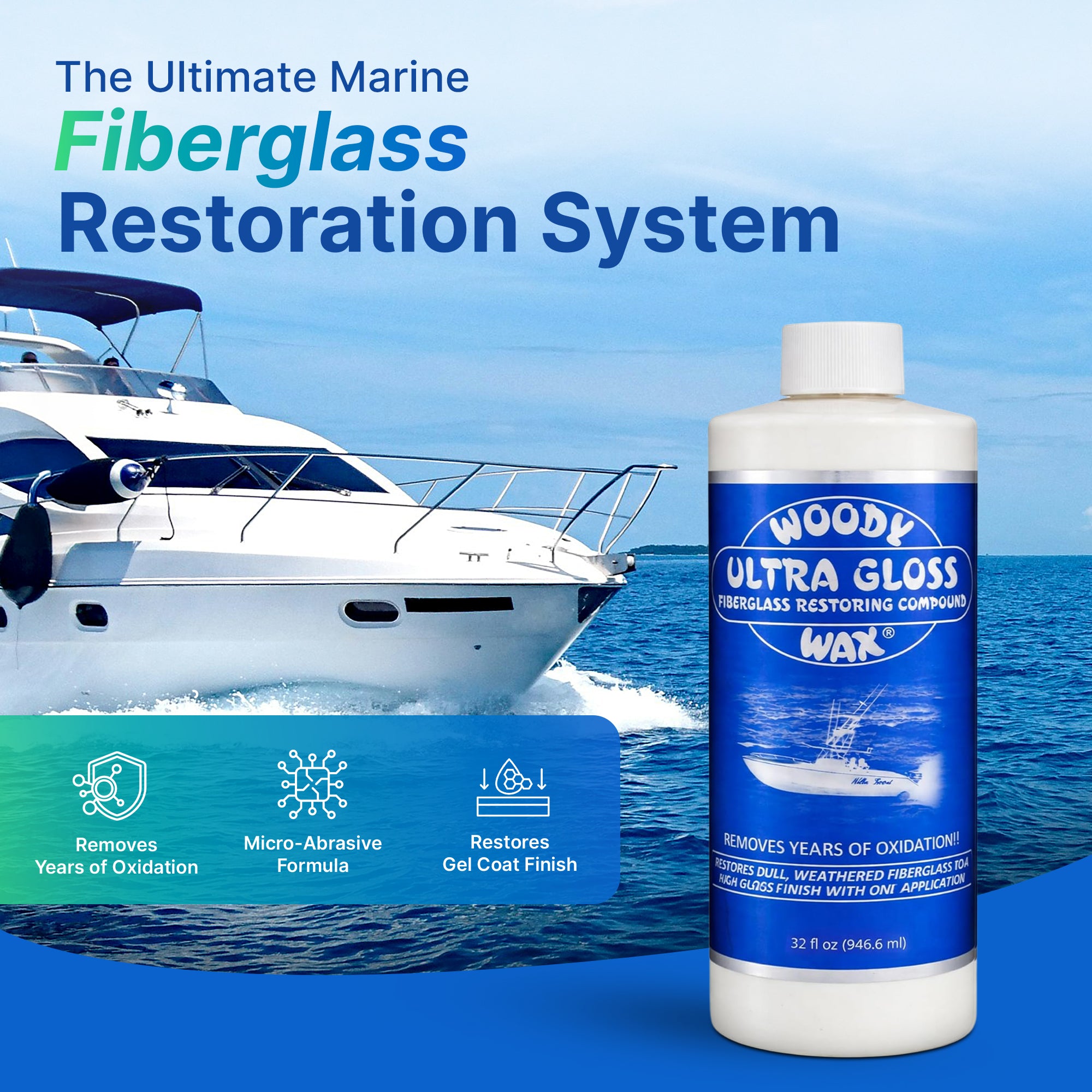 Ultra Gloss Restoring Compound | Fiberglass Oxidation Remover