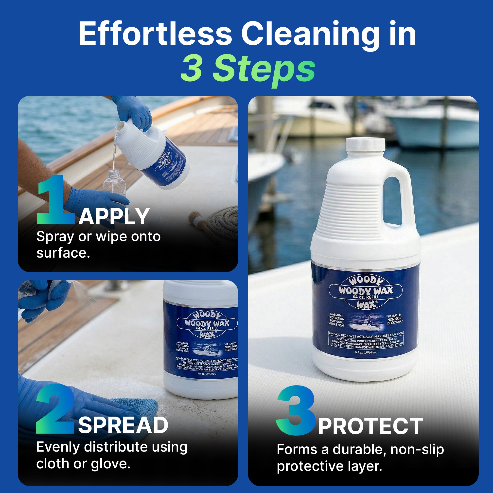 Boat Protection Spray | Non-Skid Deck Wax & Metal Restorer